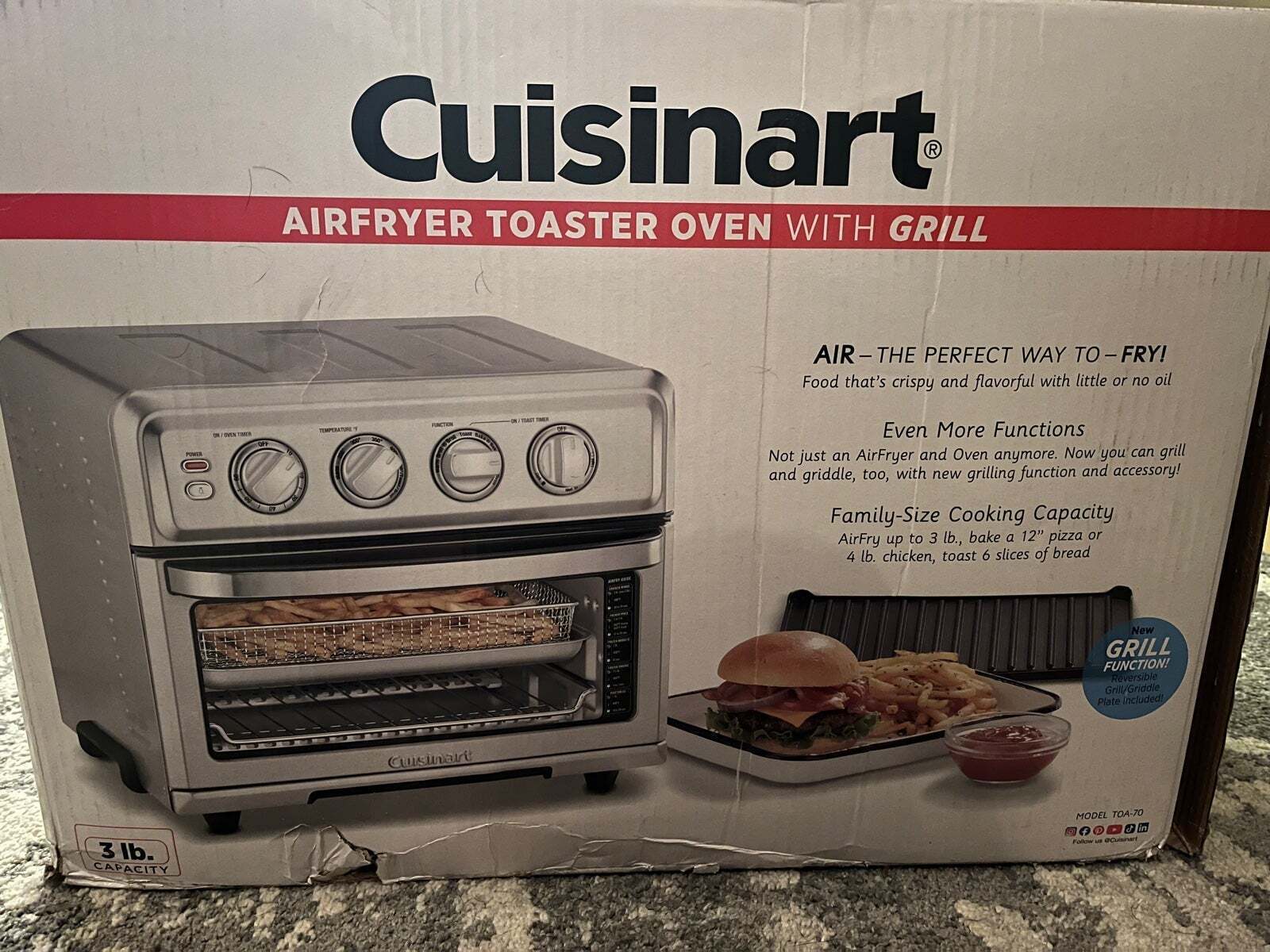 Cuisinart Air Fryer Toaster Oven: Fast Grilling & Crispy Air Frying